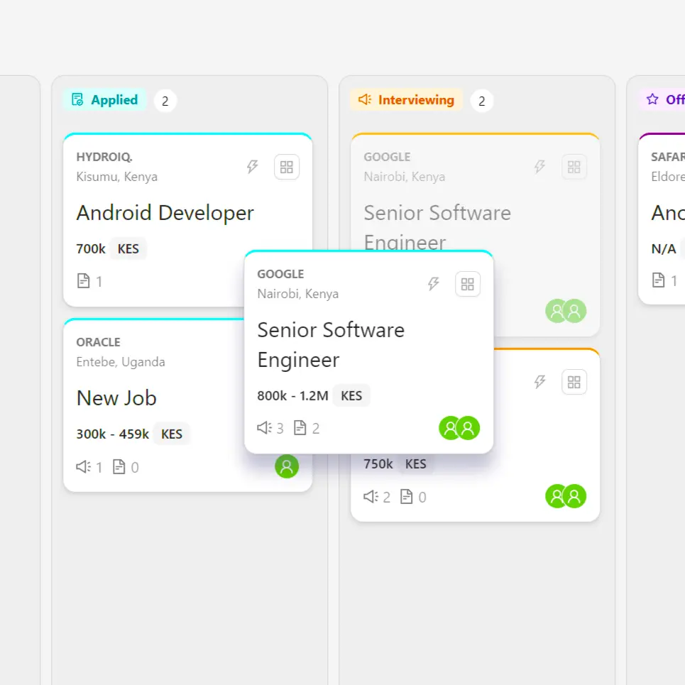 JobIQ job tracking